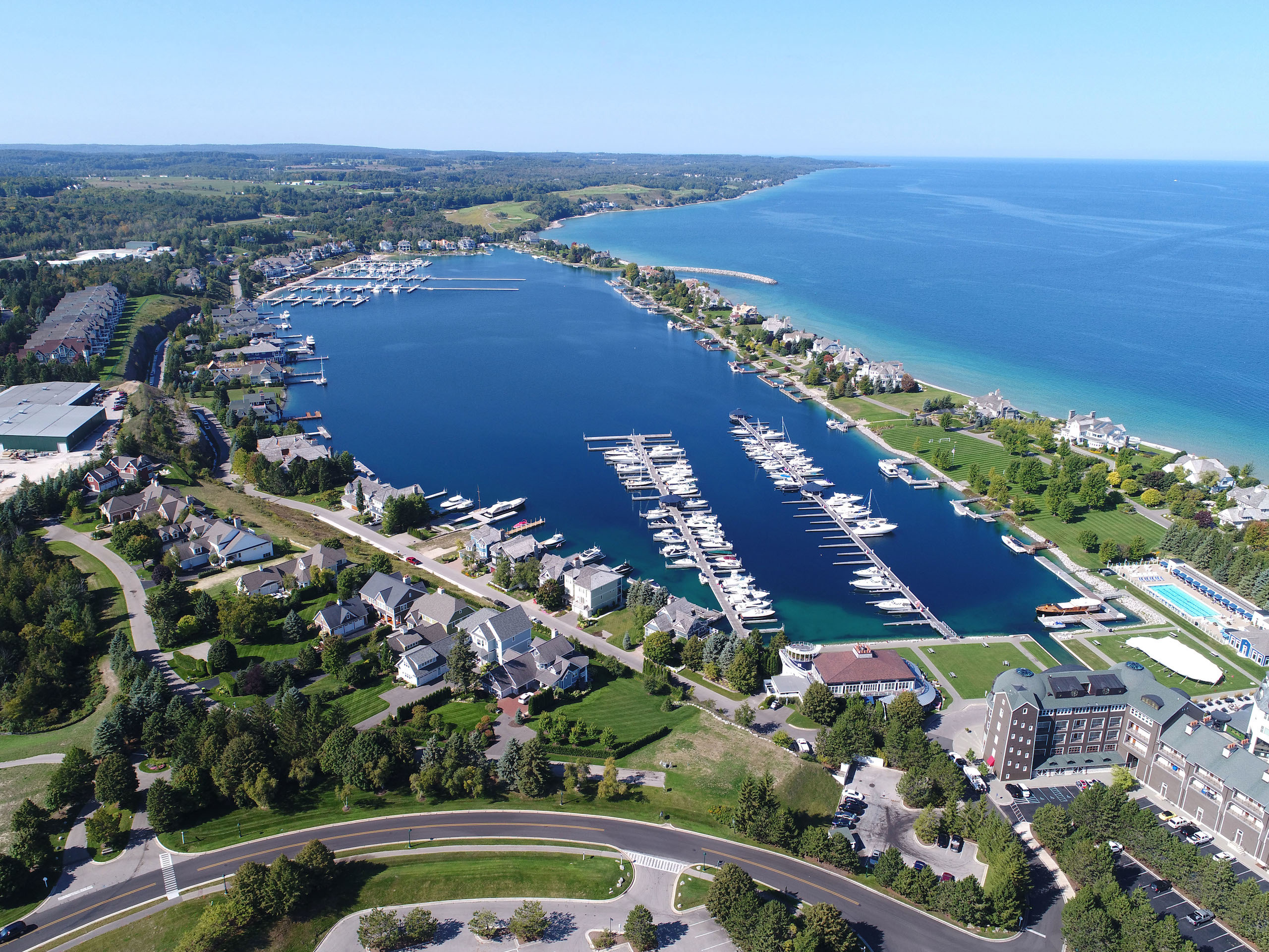 picture of a Bay Harbor, Michigan waterfront Home for Sale