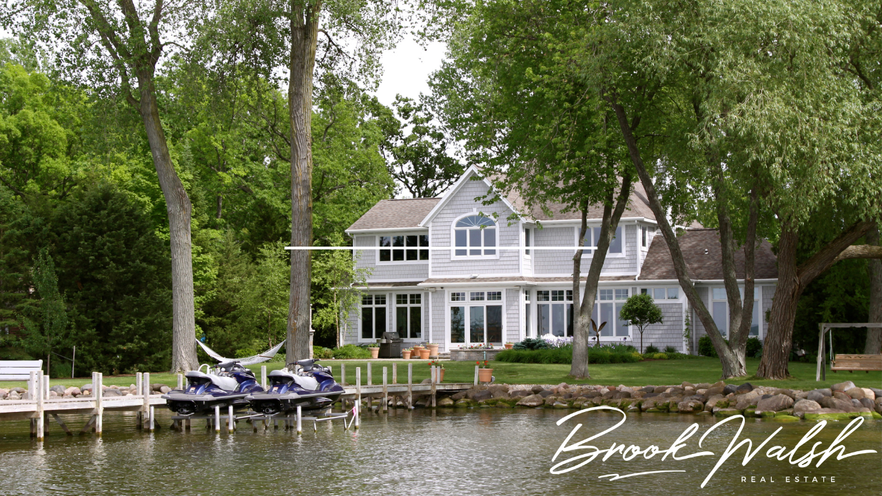 A picturesque view of Lakefront Homes for Sale in Harbor Springs, Michigan.