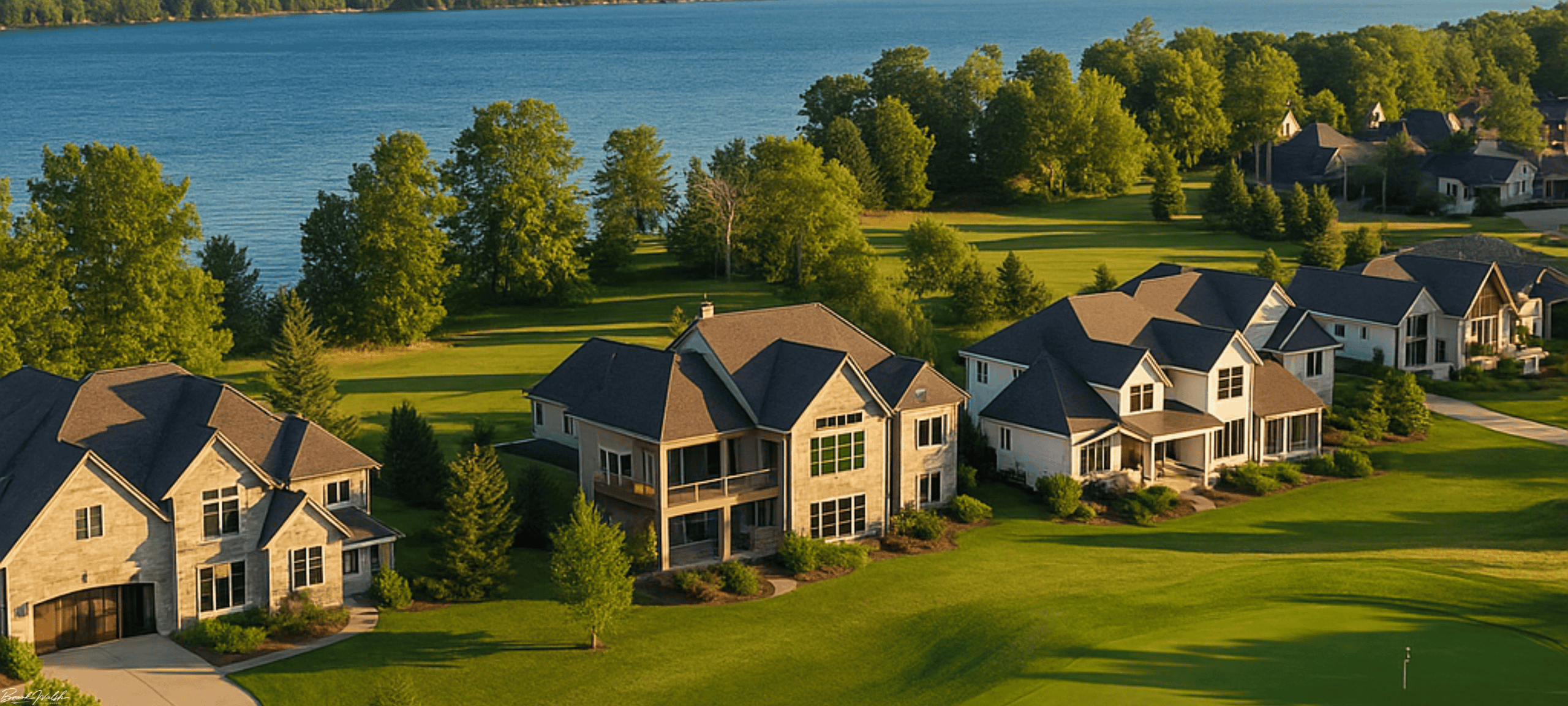 A-Ga-Ming Torch Golf Course luxury homes with golf course and lake views