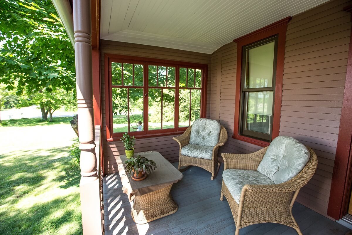 Deck of Northern Michigan home