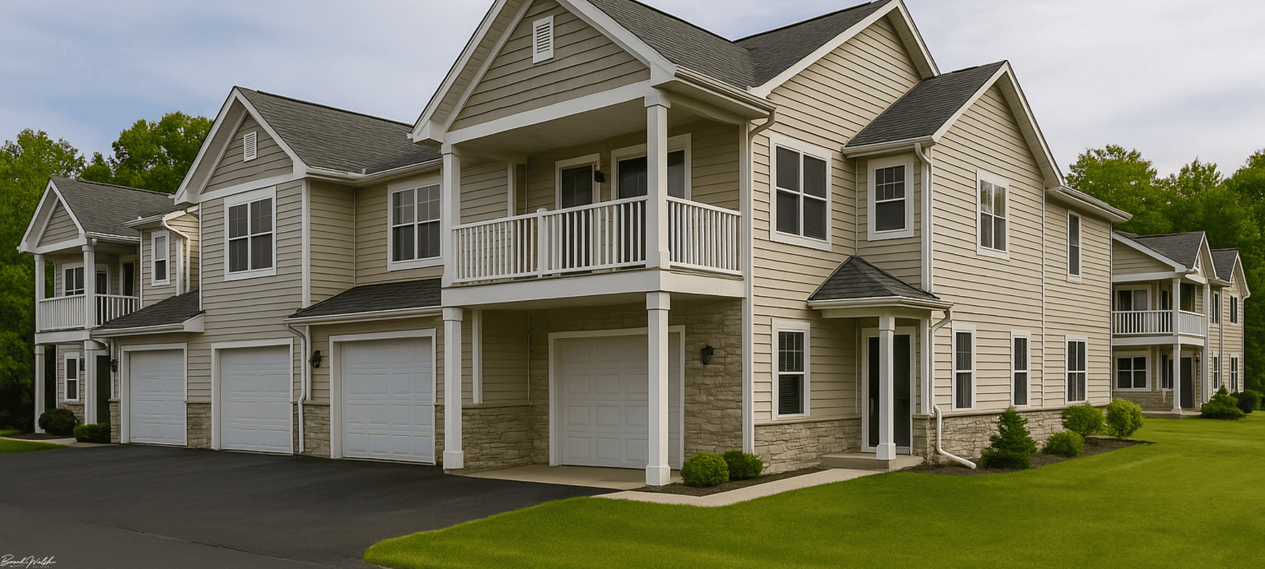 Exterior view of Arlington Green Condominiums in Petoskey