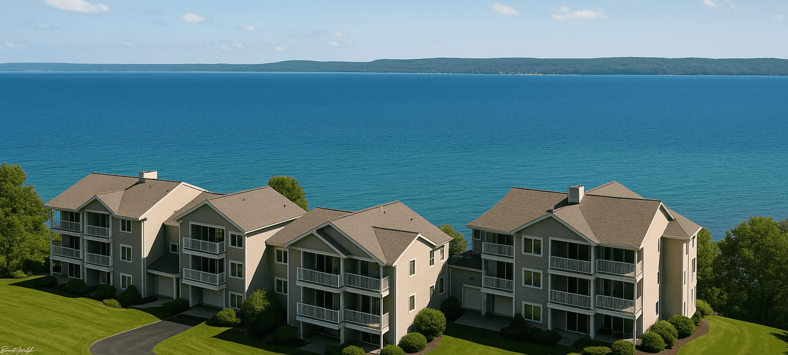 Arlington Villa Condominiums overlooking Little Traverse Bay