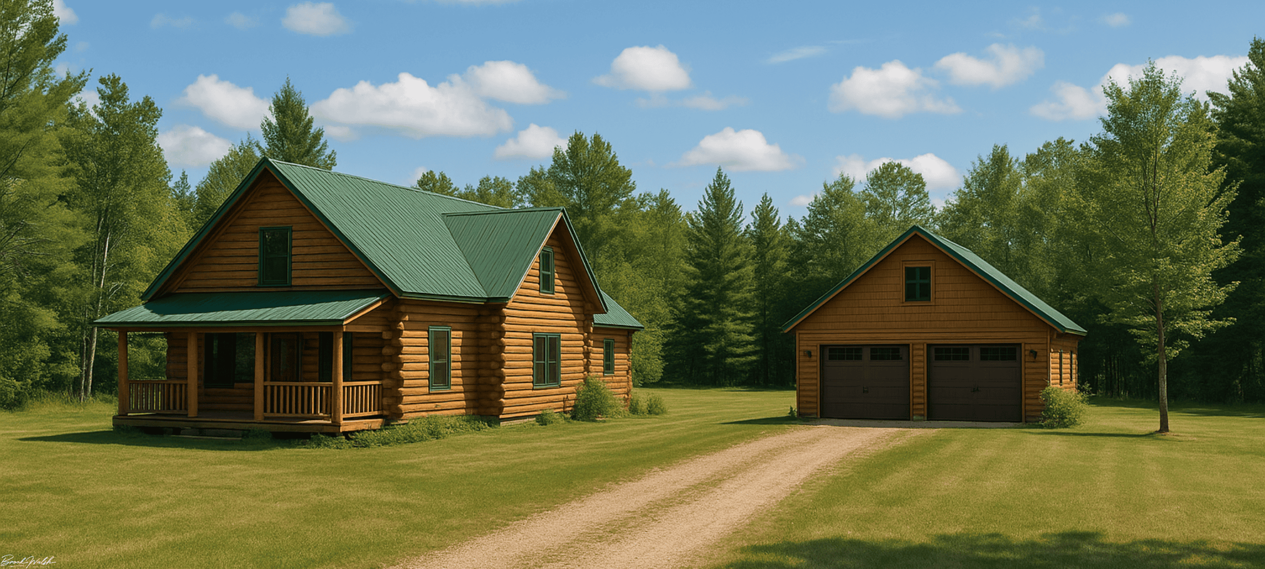 Acreage homes for sale in Atlanta, MI countryside