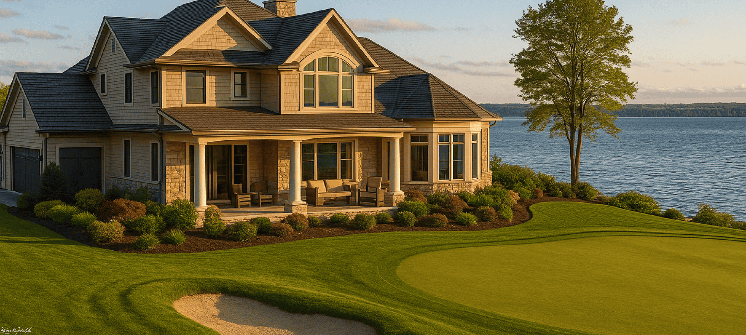 Luxury golf home with lake views in Bay Harbor, Michigan