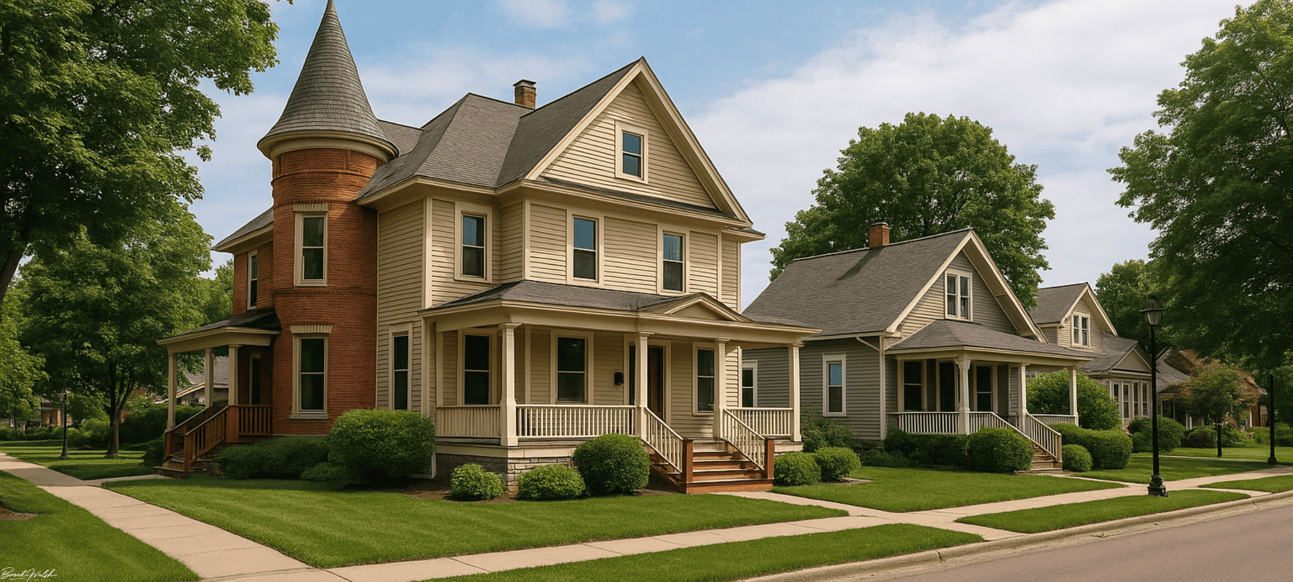 Historic downtown Cadillac homes with walkable lifestyle appeal