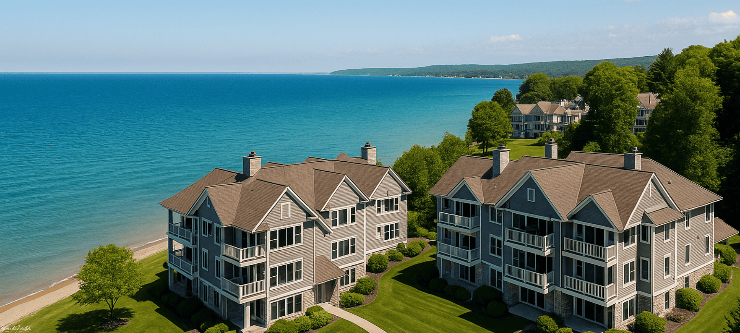 Cedar Cove condos overlooking Lake Michigan in Harbor Springs