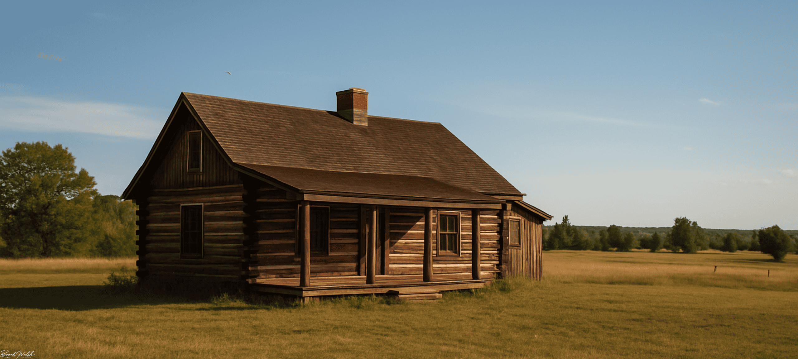 Rustic land lover home in Cross Village with open acreage