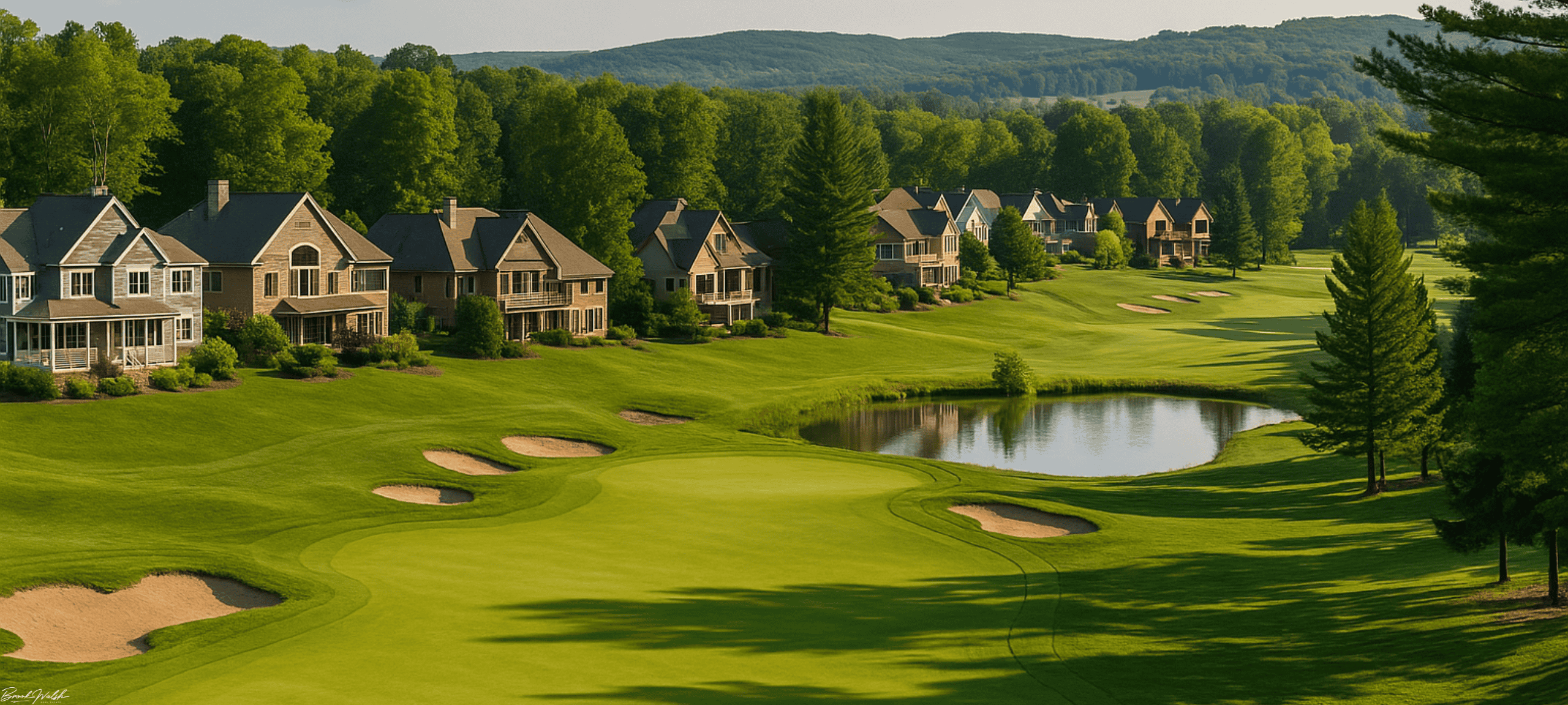 Crystal Mountain Resort golf homes with scenic views in Thompsonville, Michigan
