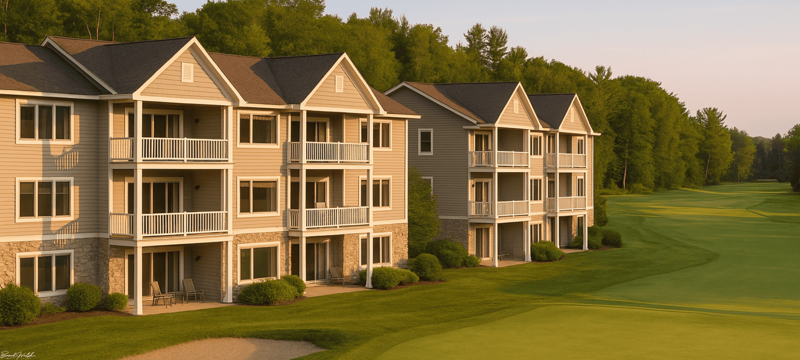 Fairways Condominiums in Harbor Springs with golf course views