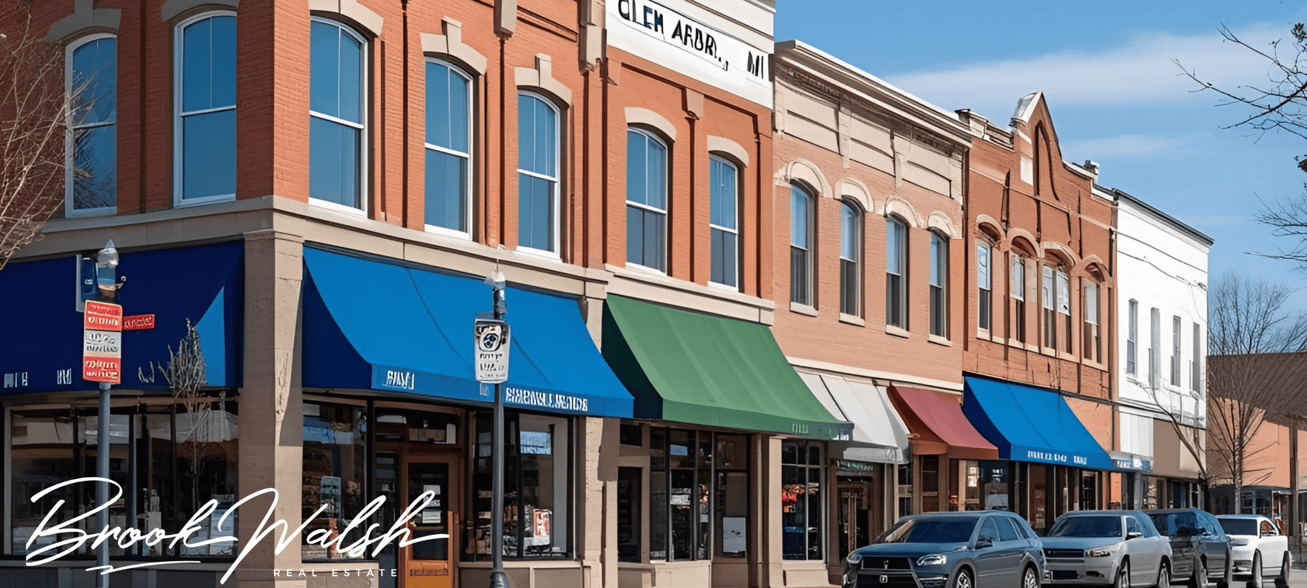 Downtown Glen Arbor, MI commercial buildings on M-22