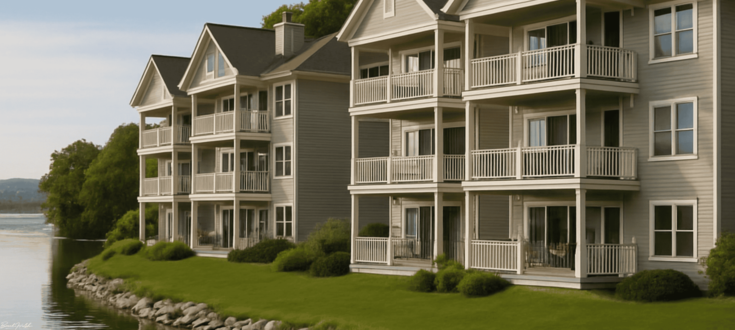 Harbor Place Condominiums overlooking Little Traverse Bay