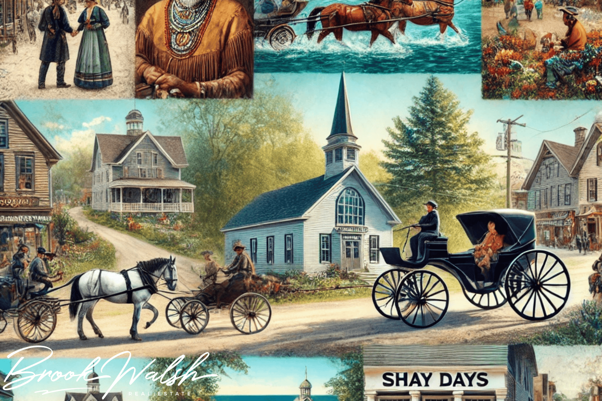 Historical scenes from Harbor Springs, Michigan
