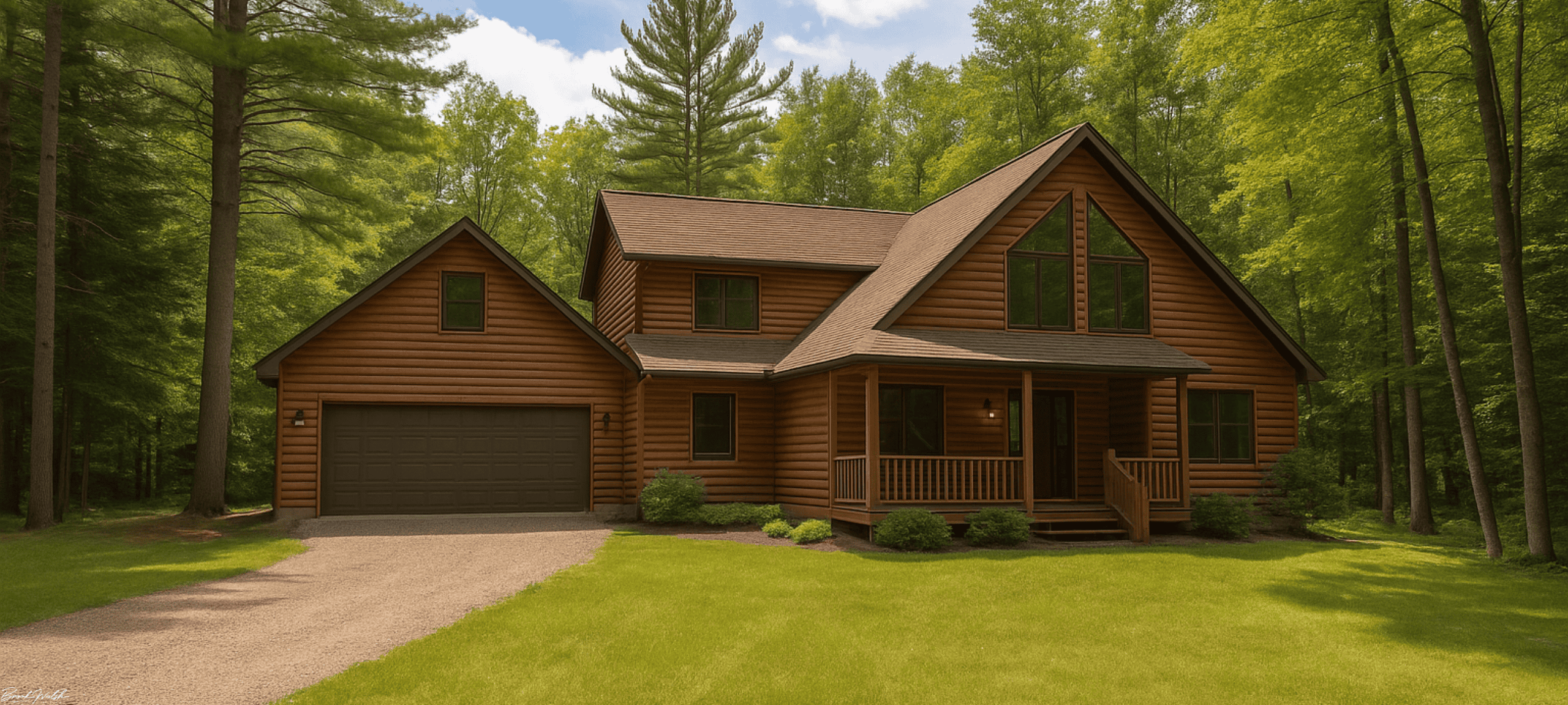 Spacious Land Lover home surrounded by woods near Higgins Lake, MI