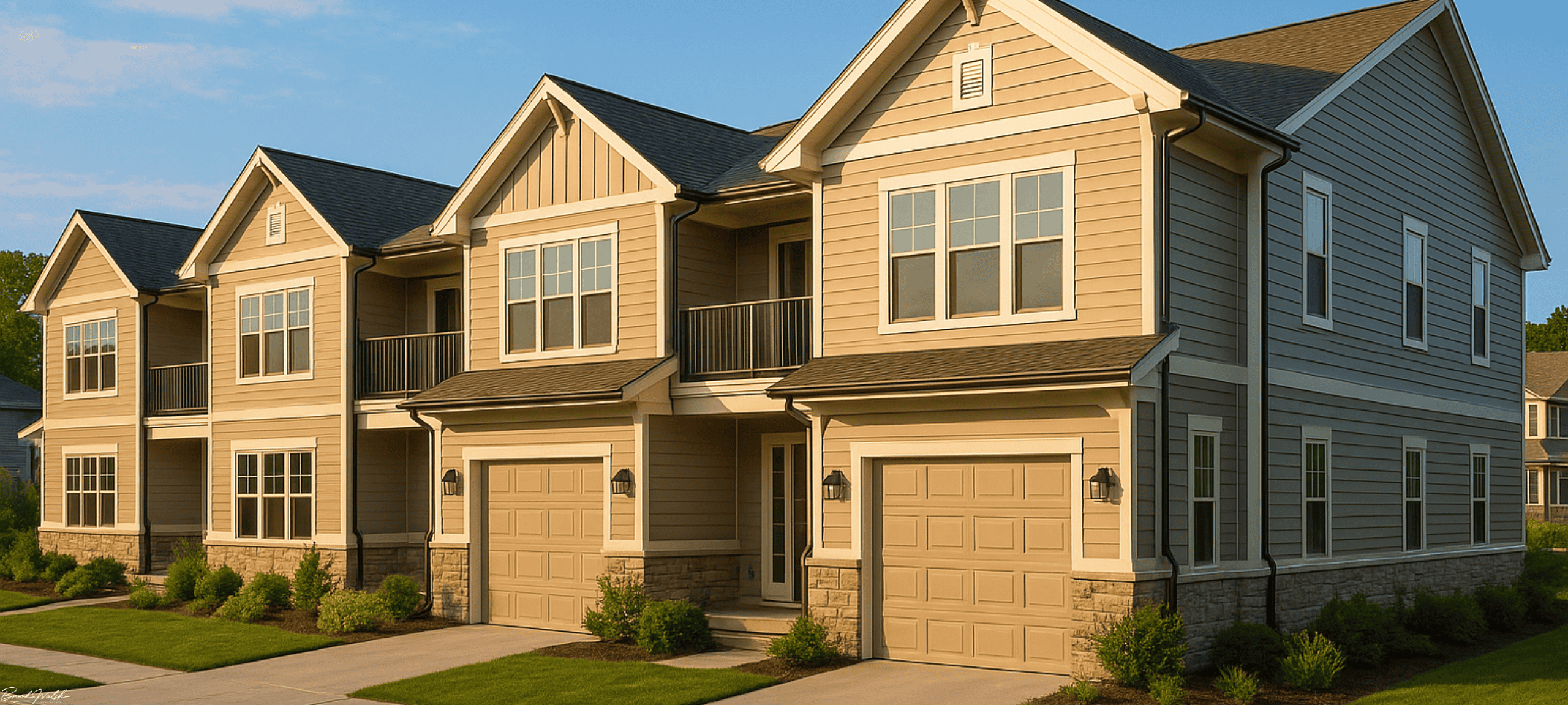 Exterior view of Highland View Condominiums in Petoskey, Michigan
