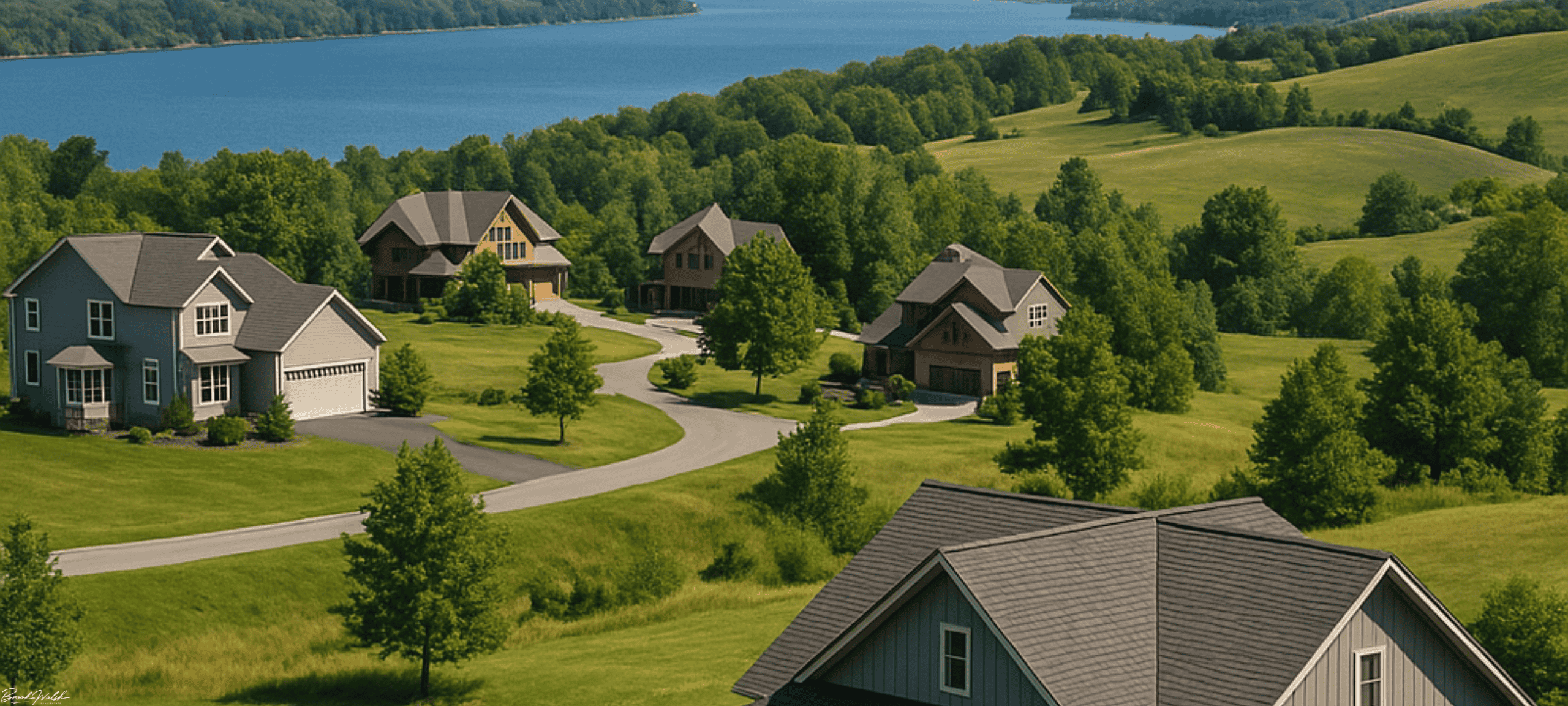 Scenic view of Hills of Walloon homes in Boyne City, MI