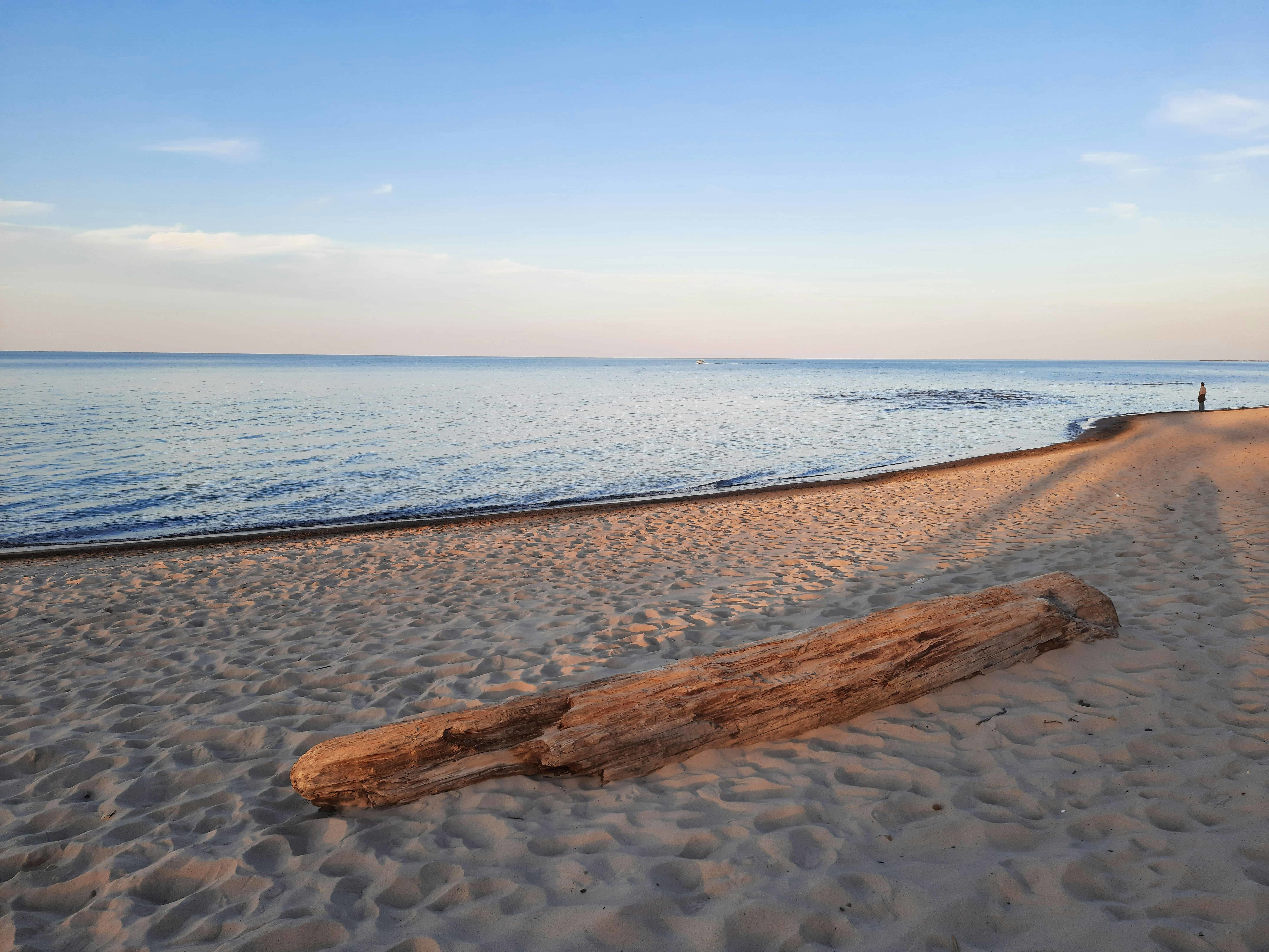 Petoskey, Michigan's stunning sunset over Lake Michigan.