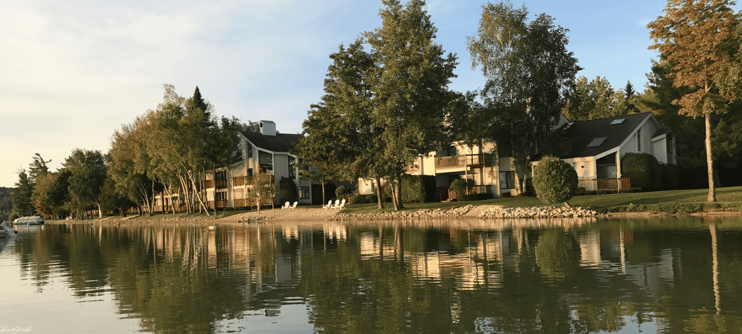 Lakeside Club Condominiums overlooking Round Lake in Petoskey