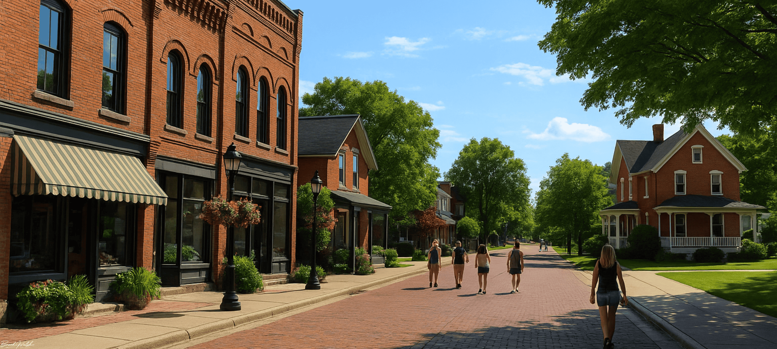 Charming downtown Levering, MI homes with walkable streets