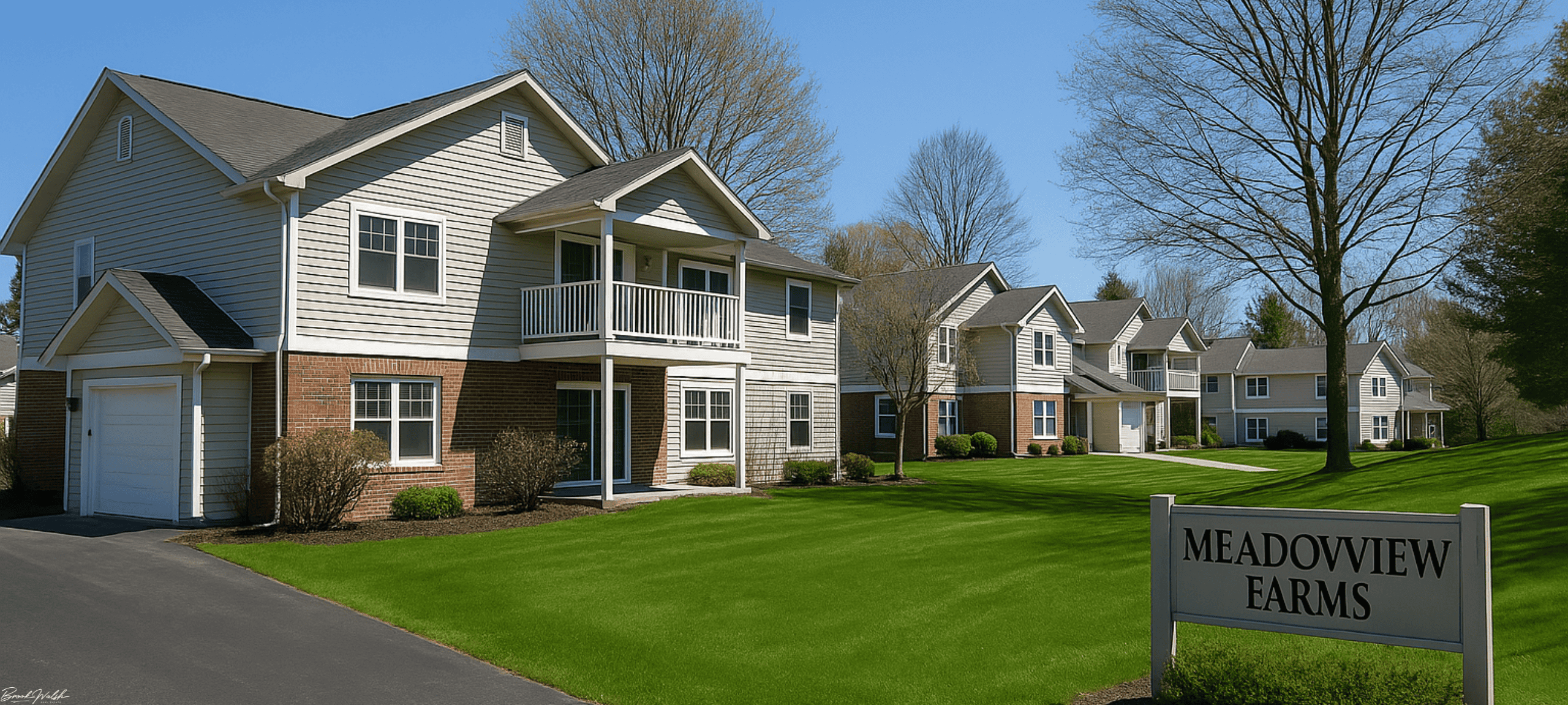 Exterior view of Meadowview Farms Condominiums in Harbor Springs, MI
