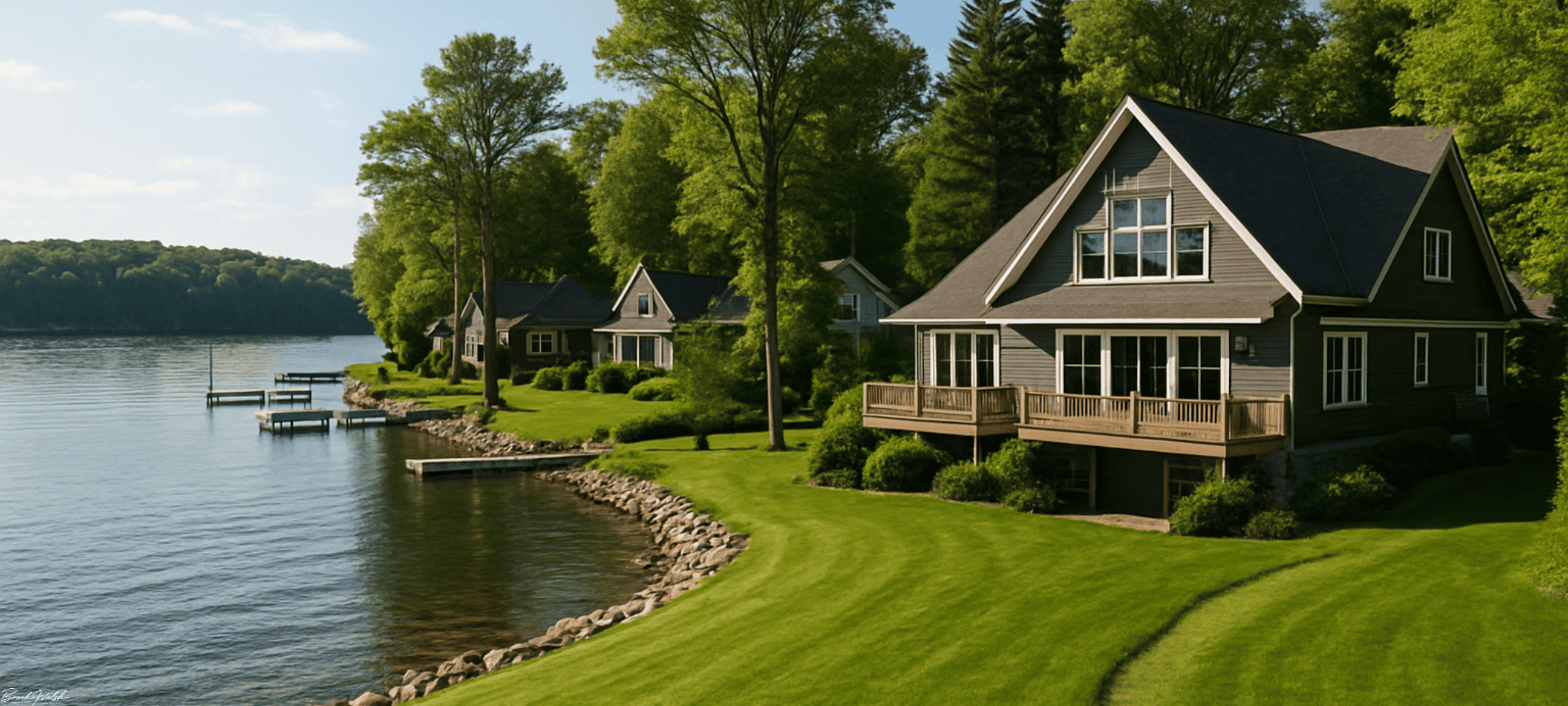 Lakefront homes in Pa Be Shan, Charlevoix, Michigan