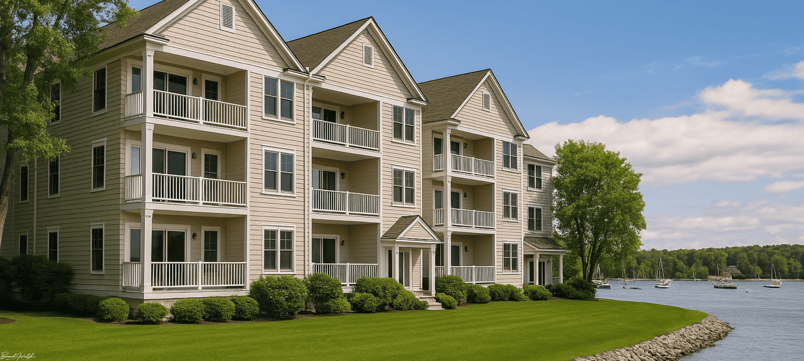 Penn House Condominiums with water views and walkable location in Harbor Springs, MI