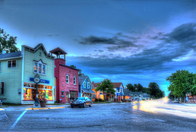 downtown Suttons Bay, michigan home