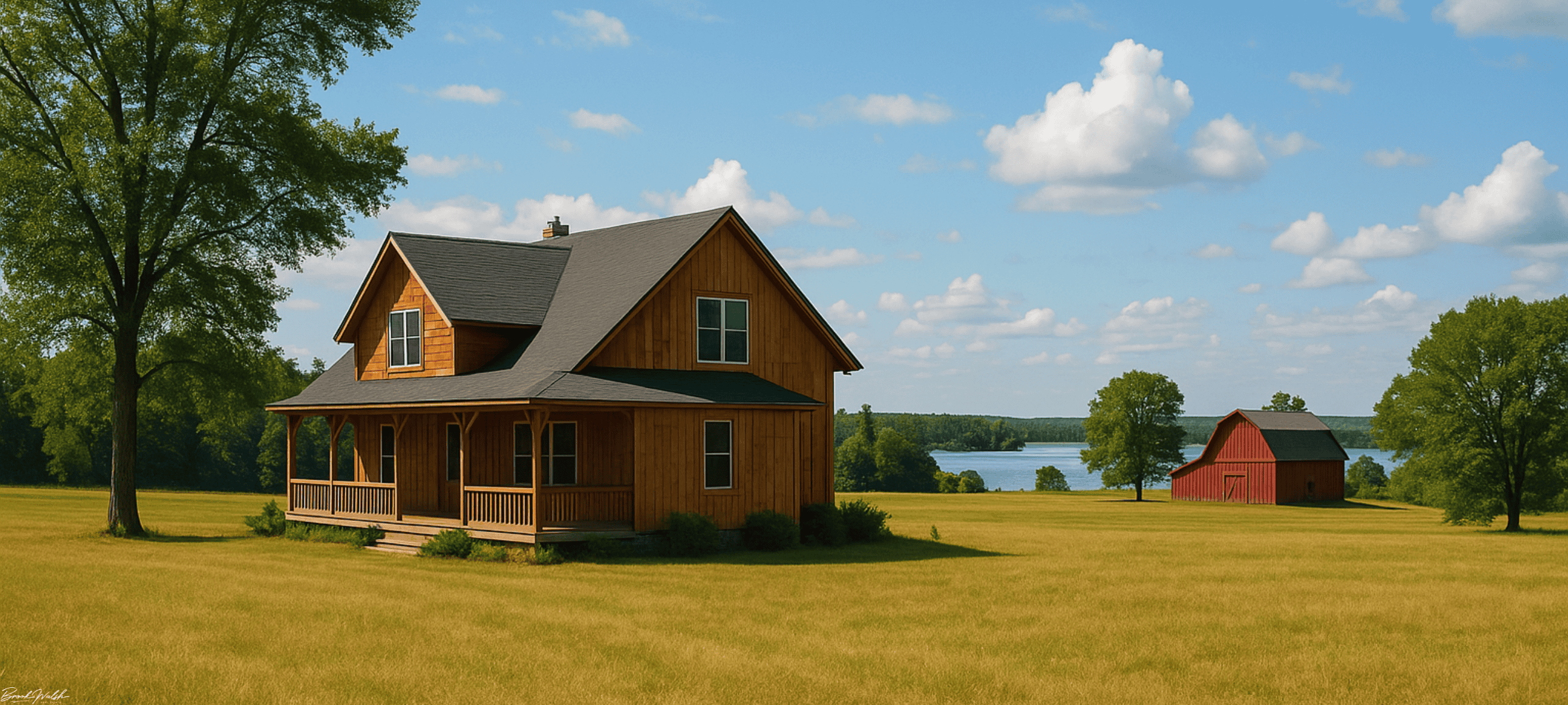 A scenic land lover home with acreage in Topinabee, MI