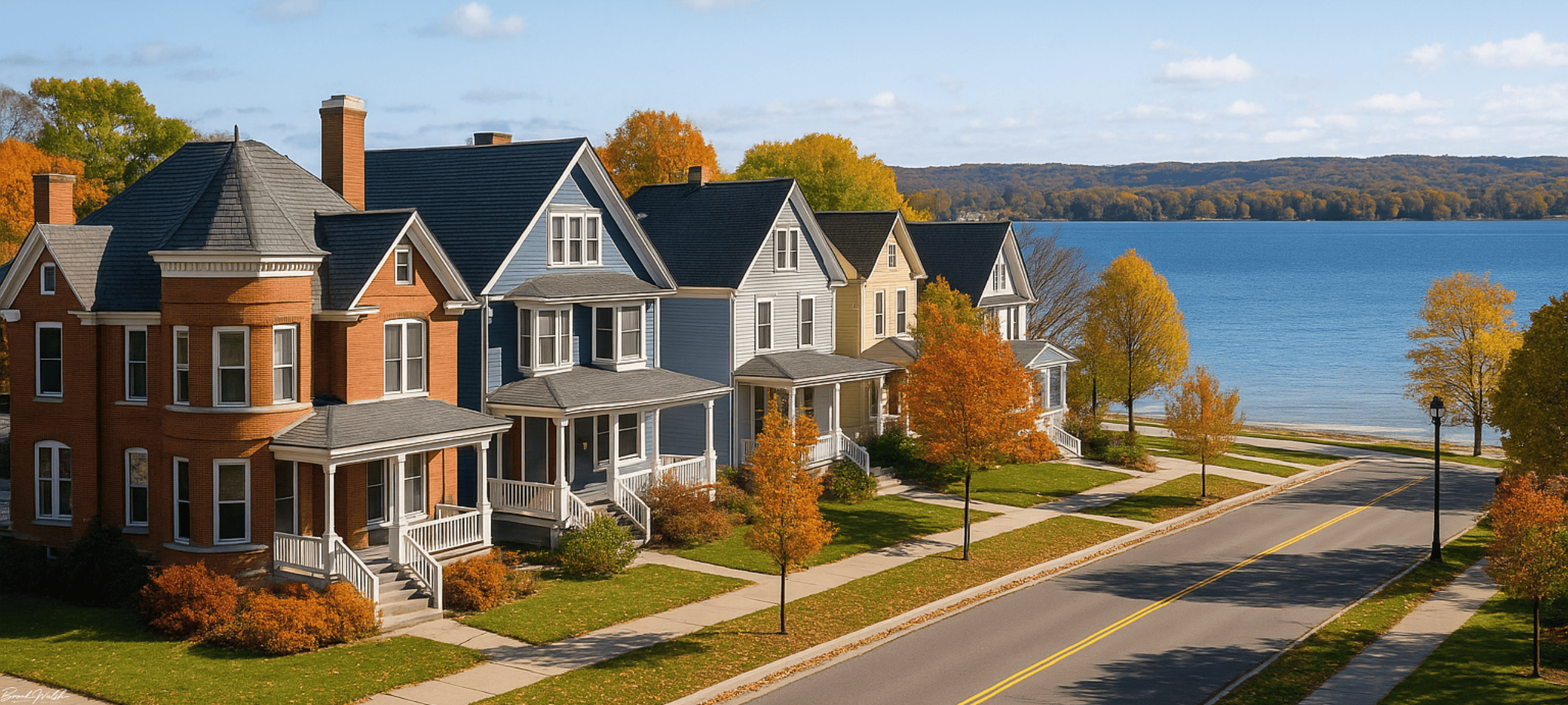 Downtown Traverse City homes near Grand Traverse Bay