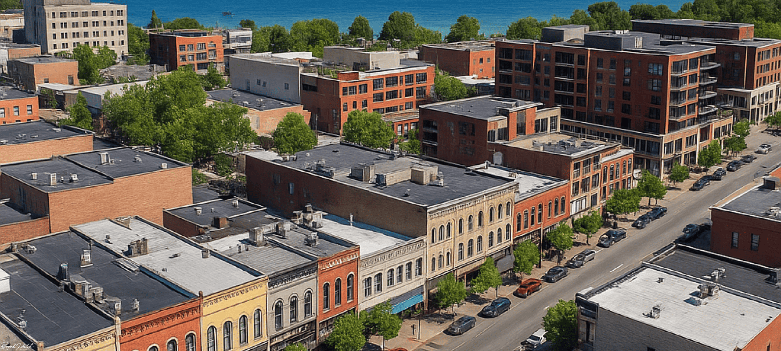 Map showcasing prime commercial real estate locations in Traverse City, Michigan