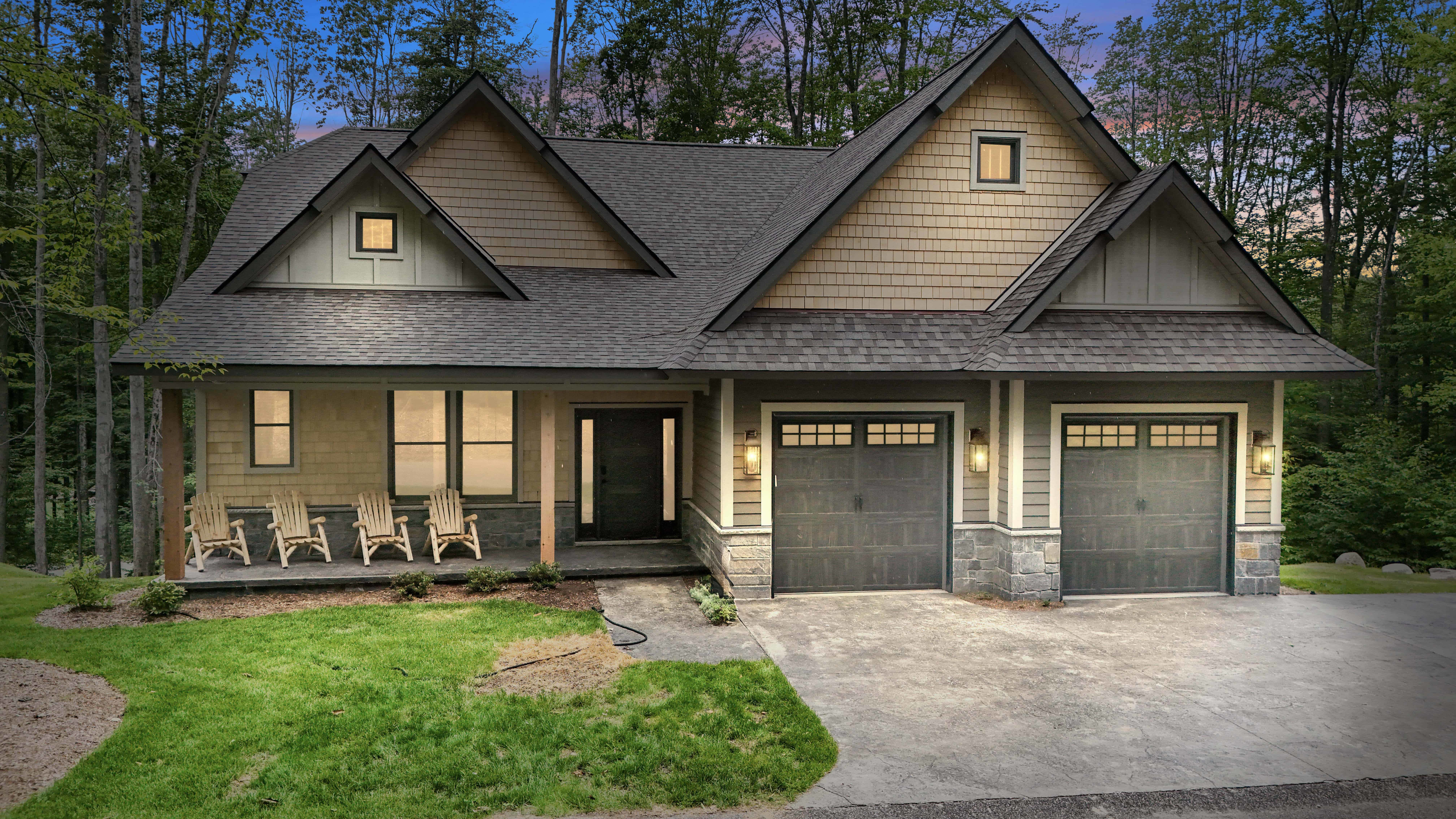 Luxurious new home at 2859 Cortina Court, Boyne City, MI, in Edelweiss Club.