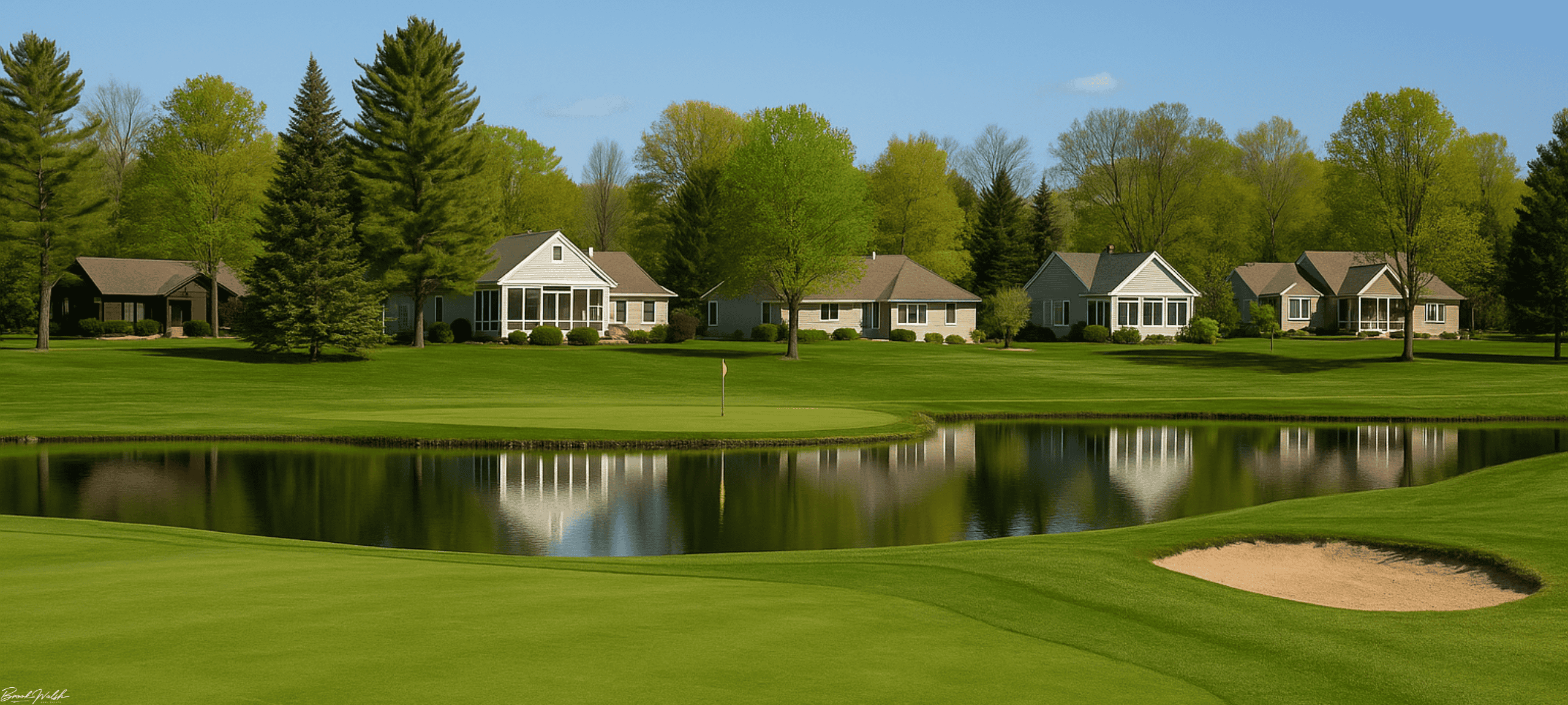 Homes for sale near Twin Birch Golf Course, Kalkaska, MI, with stunning views and peaceful surroundings.