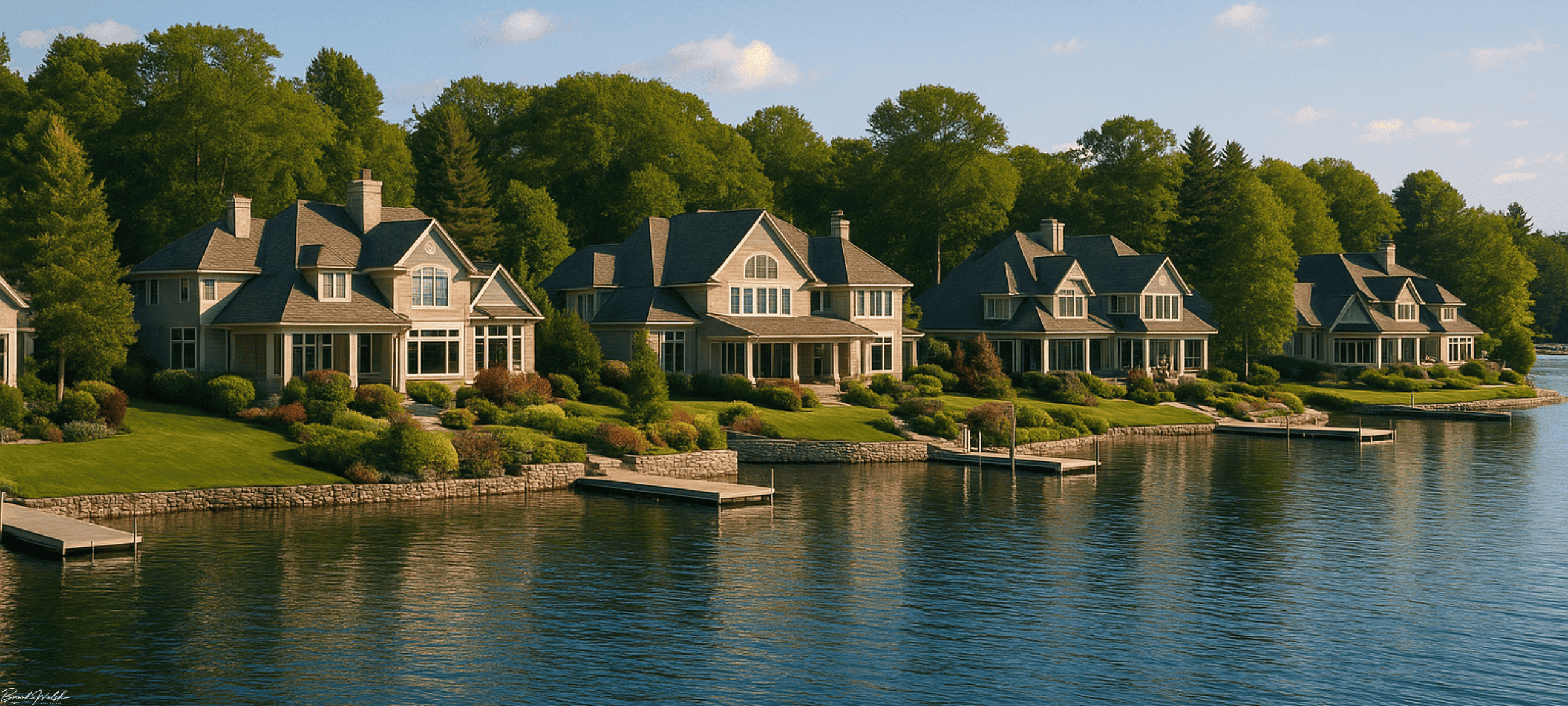 Stunning Walloon Lake Country Club homes by the water