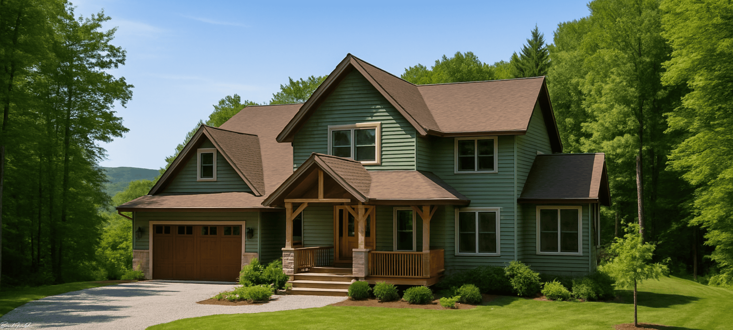 Scenic land lover home near Walloon Lake with forest views