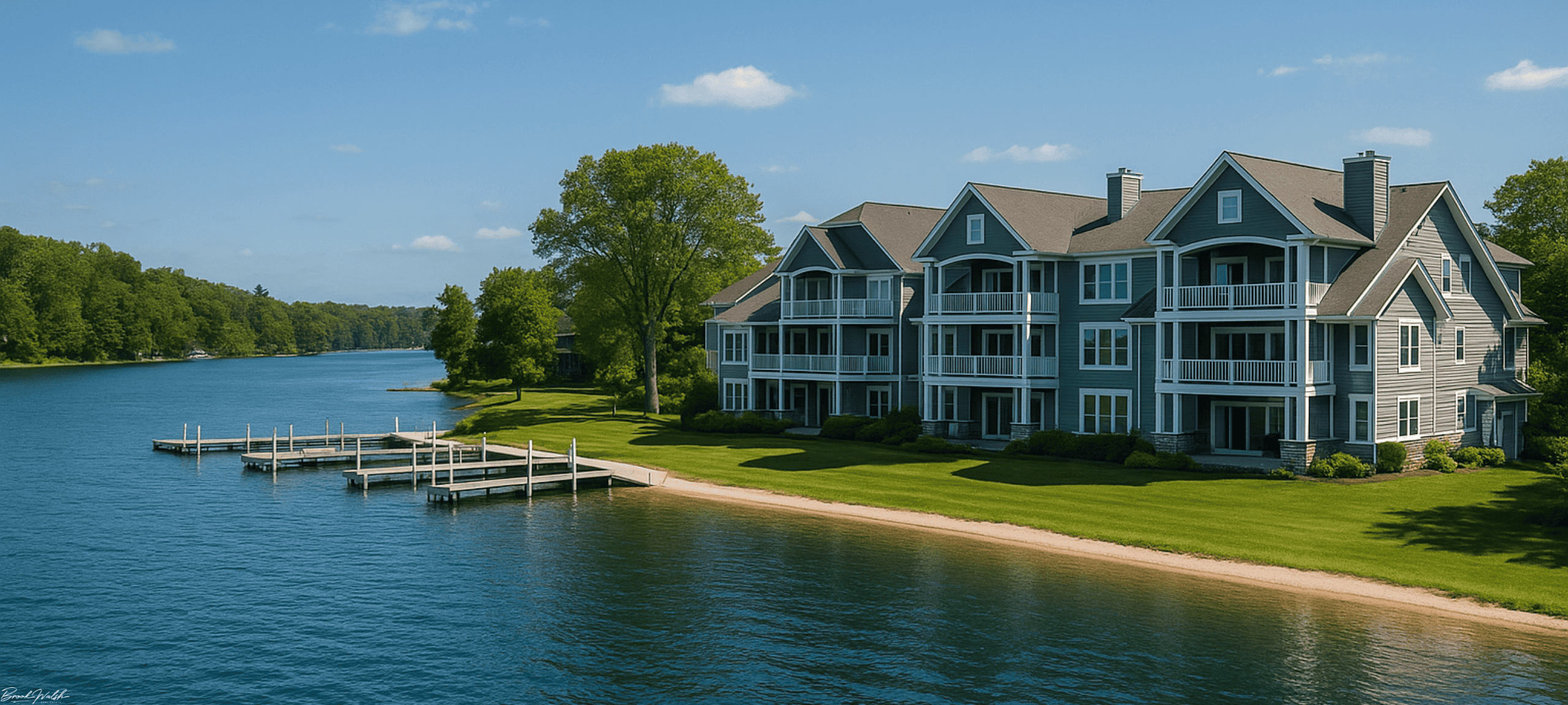 Luxury waterfront condominiums at Wildwood On Walloon, Boyne City MI